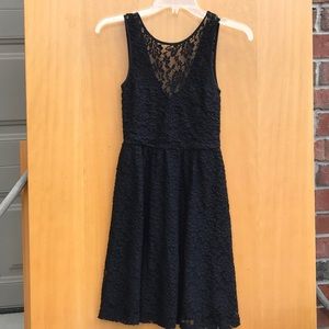 Black lace dress